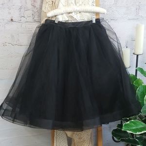 Black Tulle Skirt